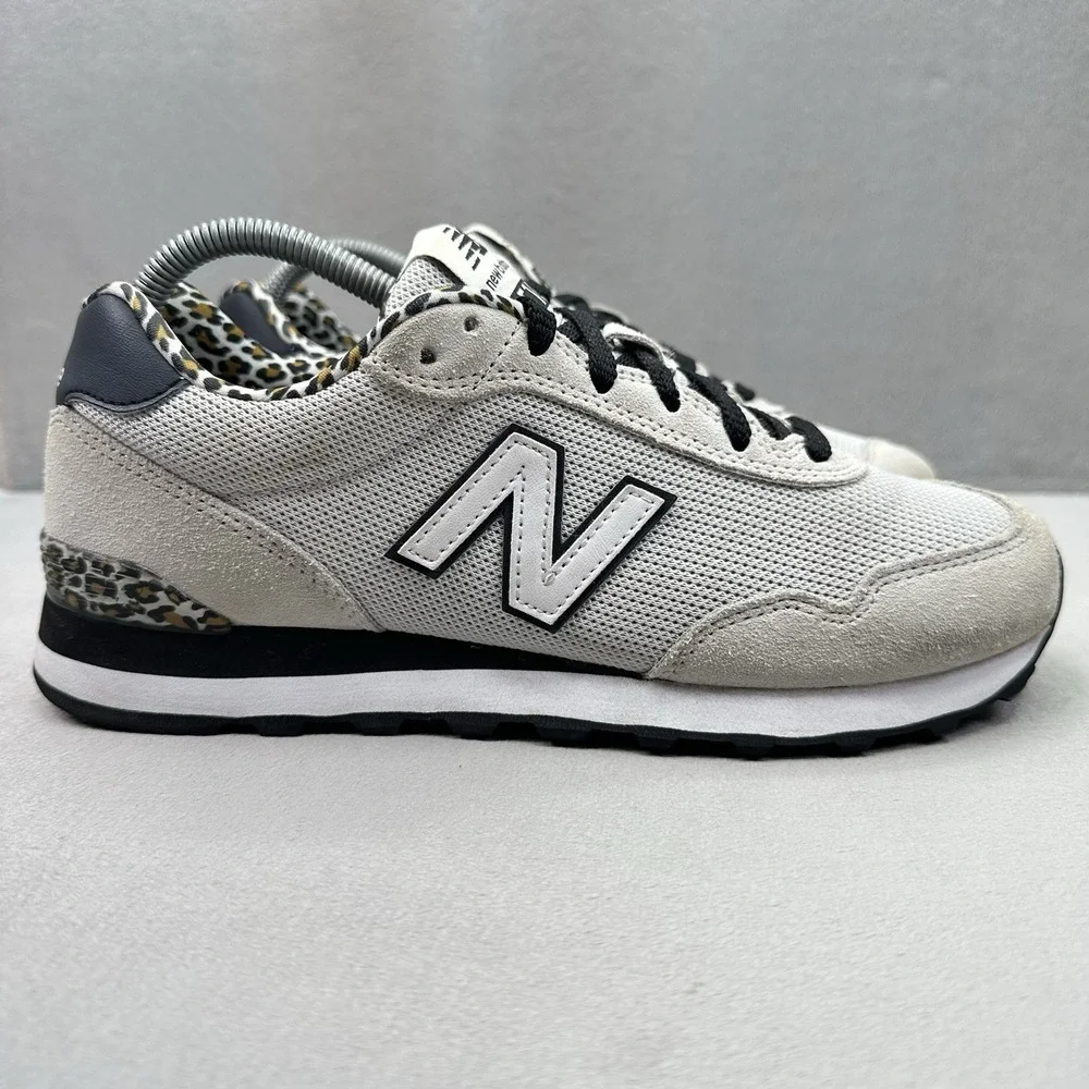Womens Size 9 (B) New Balance 327 Shoes Grey White Leopard